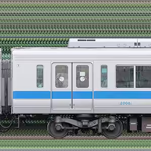 小田急2000形デハ2008（インペリアルブルー）