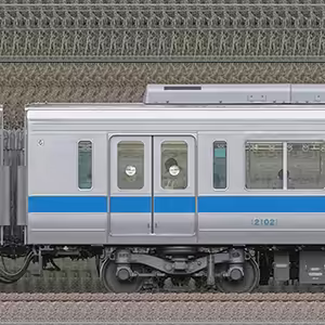 小田急2000形デハ2102（インペリアルブルー）