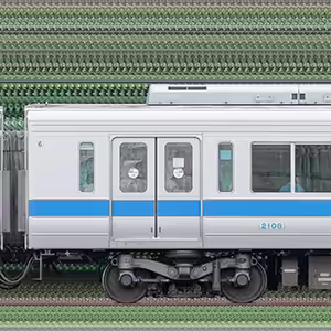 小田急2000形デハ2108（インペリアルブルー）