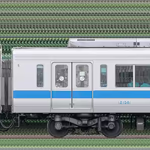 小田急2000形サハ2158（インペリアルブルー）
