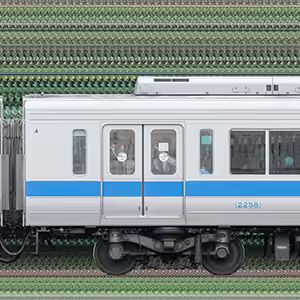 小田急2000形サハ2258（インペリアルブルー）