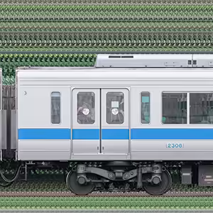 小田急2000形デハ2308（インペリアルブルー）