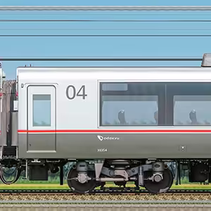 小田急30000形ロマンスカー「EXEα」サハ30354