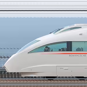 小田急50000形ロマンスカー「VSE」50002×10(Romancecar VSE feat. EVA/海側)