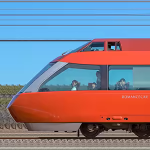 小田急70000形ロマンスカー「GSE」70051×7（ブルーリボン賞受賞記念マーク・山側）