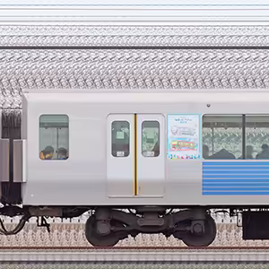 西武30000系サハ30703「西武グループこども応援プロジェクト ぼくのわたしのみらい絵トレイン」