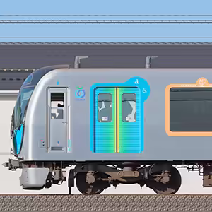 西武40000系40101編成「『映画ドラえもん』45周年記念イベント with 西武鉄道 ギャラリートレイン」（1位側）