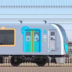 西武40000系クハ40051「映画ドラえもん」ラッピング