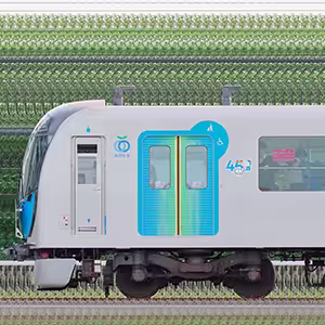 西武40000系40101編成「『映画ドラえもん』45周年記念イベント with 西武鉄道 ギャラリートレイン」（2位側）