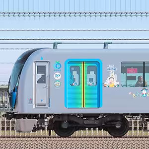 西武40000系40151編成「映画ドラえもん のび太の新恐竜」ラッピング電車（2位側）