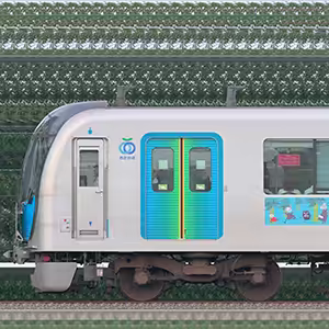 西武40000系40152編成「Moi!MOOMIN HANNO ラッピングトレイン」（2位側）