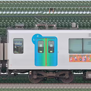 西武40000系「Moi!MOOMIN HANNO ラッピングトレイン」モハ40552