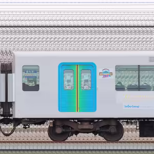 西武40000系「プリンスアイスワールドラッピングトレイン」サハ40606