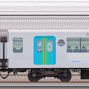 西武40000系「プリンスアイスワールドラッピングトレイン」サハ40706