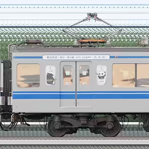 西武6000系モハ6558「西武鉄道×秩父・本川越 with LAIMO&爽爽猫」ラッピング