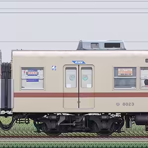 新京成8000形モハ8023（茶色帯リバイバルカラー）