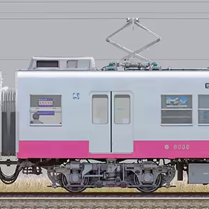 新京成8000形モハ8036（ジェントルピンク）