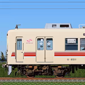 新京成8000形8512編成（マルーン・山側）