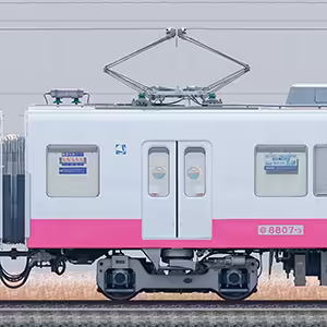 新京成8800形モハ8807-3（床下機器更新・内装リニューアル車）