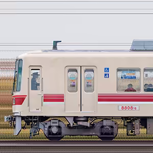 新京成8800形8808編成「8800形千葉線直通色 復刻塗装電車」(海側)
