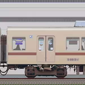 新京成8800形モハ8813-2 （旧塗装）