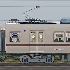 新京成8800形モハ8813-5「オリジナル色 復刻塗装電車」