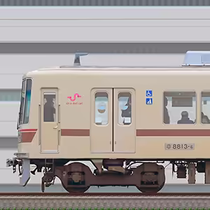新京成8800形8813編成(旧塗装・海側)