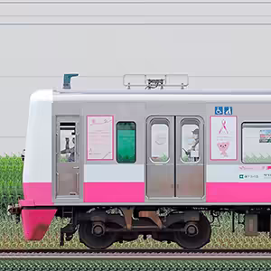 新京成N800形N848編成「新京成ピンクリボントレイン」（海側）