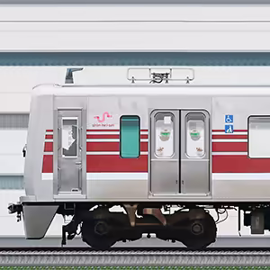 新京成N800形N818編成（マルーン・海側）