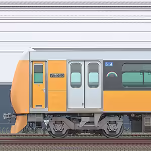 静岡鉄道A3000形A3004編成(Brilliant Orange Yellow・海側)