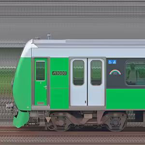 静岡鉄道A3000形A3008編成(Fresh Green・山側)
