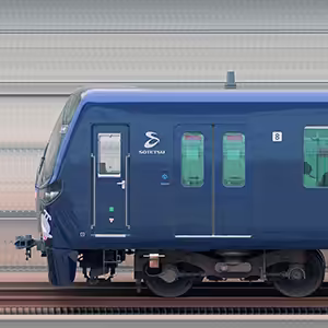 相鉄21000系21102×8「相鉄・東急新横浜線開業記念号」（海側）