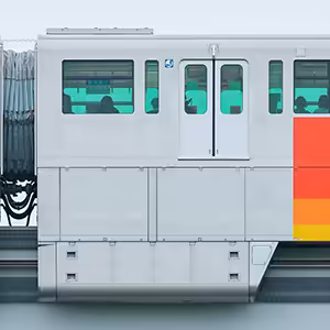 多摩都市モノレール1000系1208