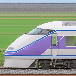 東武100系「スペーシア」105編成(雅カラー・海側)