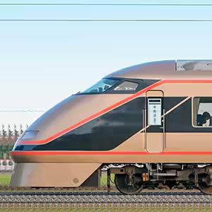 東武100系「スペーシア」106編成(日光詣カラー・JR・東武相互直通特急15周年記念エンブレム・山側)