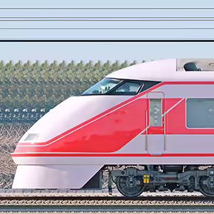 東武100系109編成「いちごスペーシア」(海側)