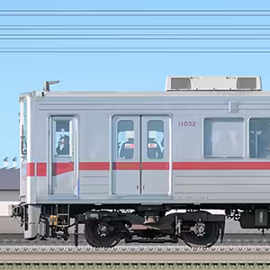 東武10030型(リニューアル車)11032編成(海側)