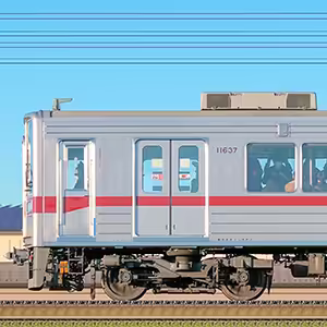 東武10030型(リニューアル車)11637編成(海側)