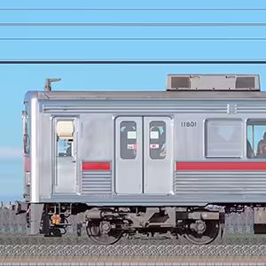 東武10000型11801編成(リニューアル車・海側)