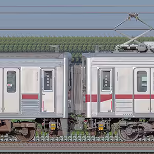 東武10000型11601編成+10030型11264編成(海側)
