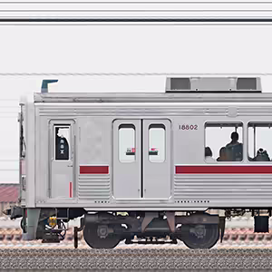 東武10000型11802編成(リニューアル車・山側)