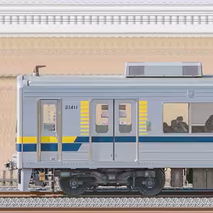 東武20400型21411編成（安全確認カメラ取付前・海側）