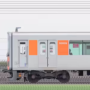 東武50000型51009編成（東上線・山側）