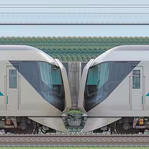 東武500系「リバティ」501編成（荷物置場設置後）＋506編成（荷物置場設置前）（海側）