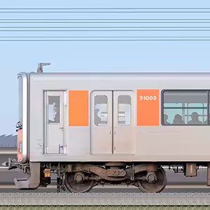 東武50000型51002編成（海側）