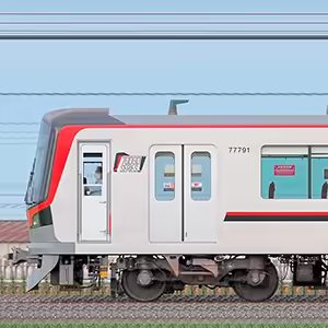 東武70090型「THライナー」71791編成（山側）