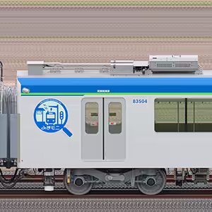 東武80000系81504編成「みまモニ」（モニタリング装置搭載・海側）