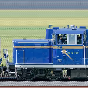 DE10 1109けん引『DE10北斗星カラーデビュー記念 東武鉄道をほぼ1日満喫する旅』ツアー列車（海側）