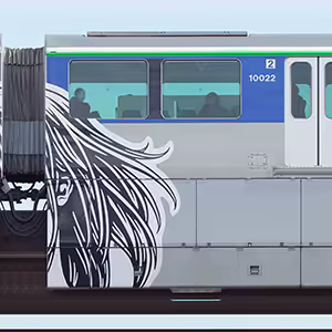 東京モノレール10000形「Hogalee氏デザイントレイン」10022