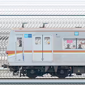  7000系 7102編成（和光検車区第02編成／1側） 